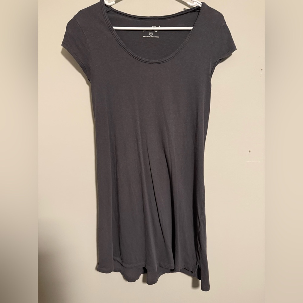Universal Thread Charcoal Short Sleeve mid dress
